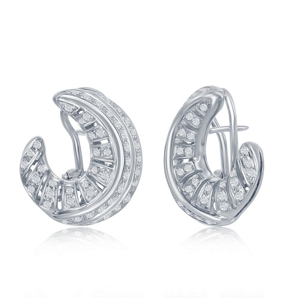2.80 Ct. White gold Earrings