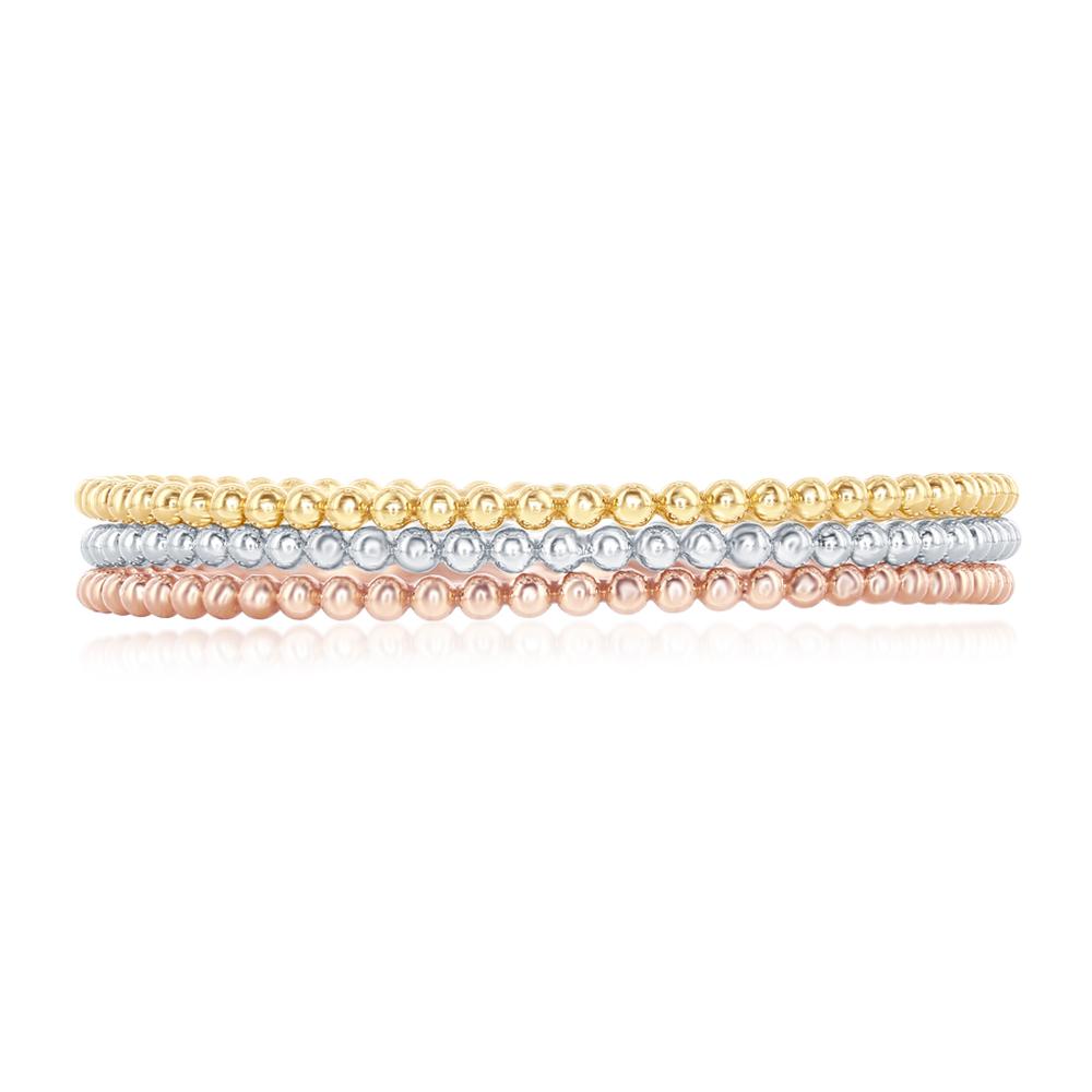 Beaded Gold Bangles
