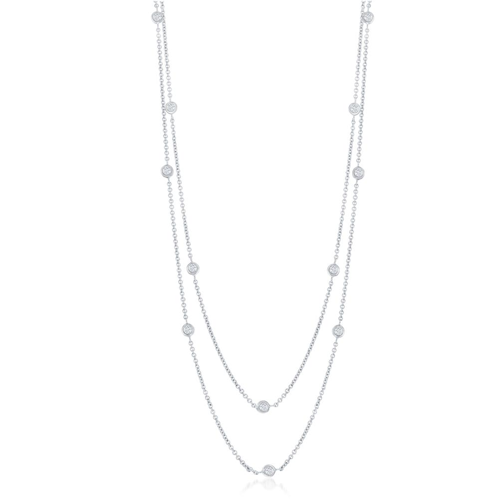Diamond By Yard Necklace 36 Inch
