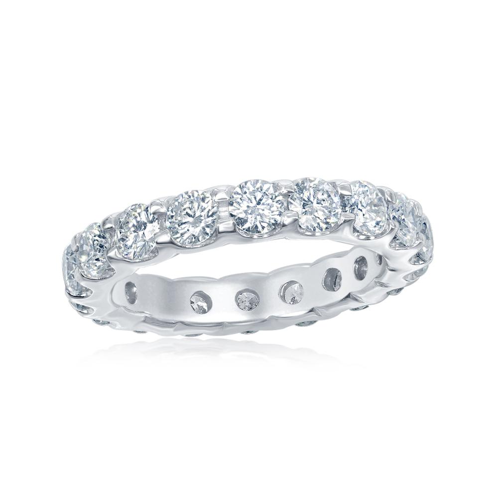 Low Setting Eternity Ring 10 Pointer