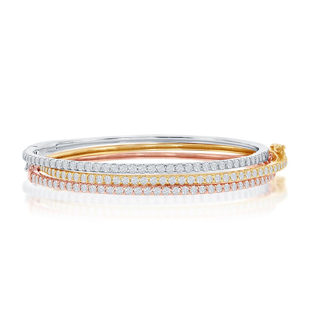 Half-way Tricolor Bangles