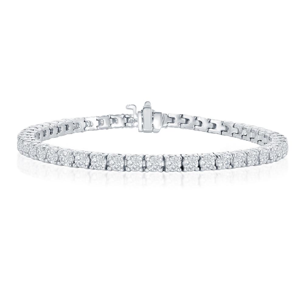 Four Prong Tennis bracelet 11.39 Ct.