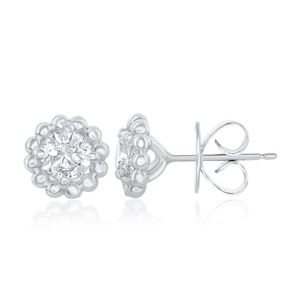 40 Point Stud Earrings 