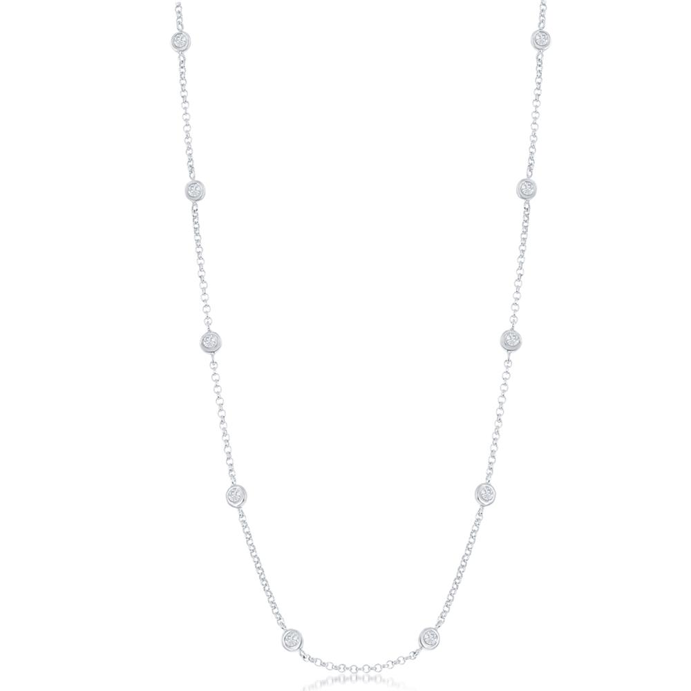 Diamond By Yard Necklace 16 Inch