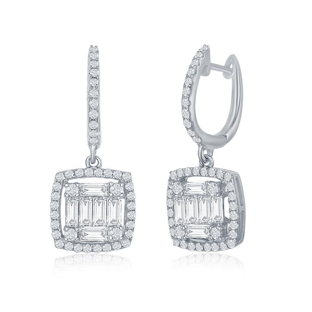 1.17 Ct. Drop Earrings 18K