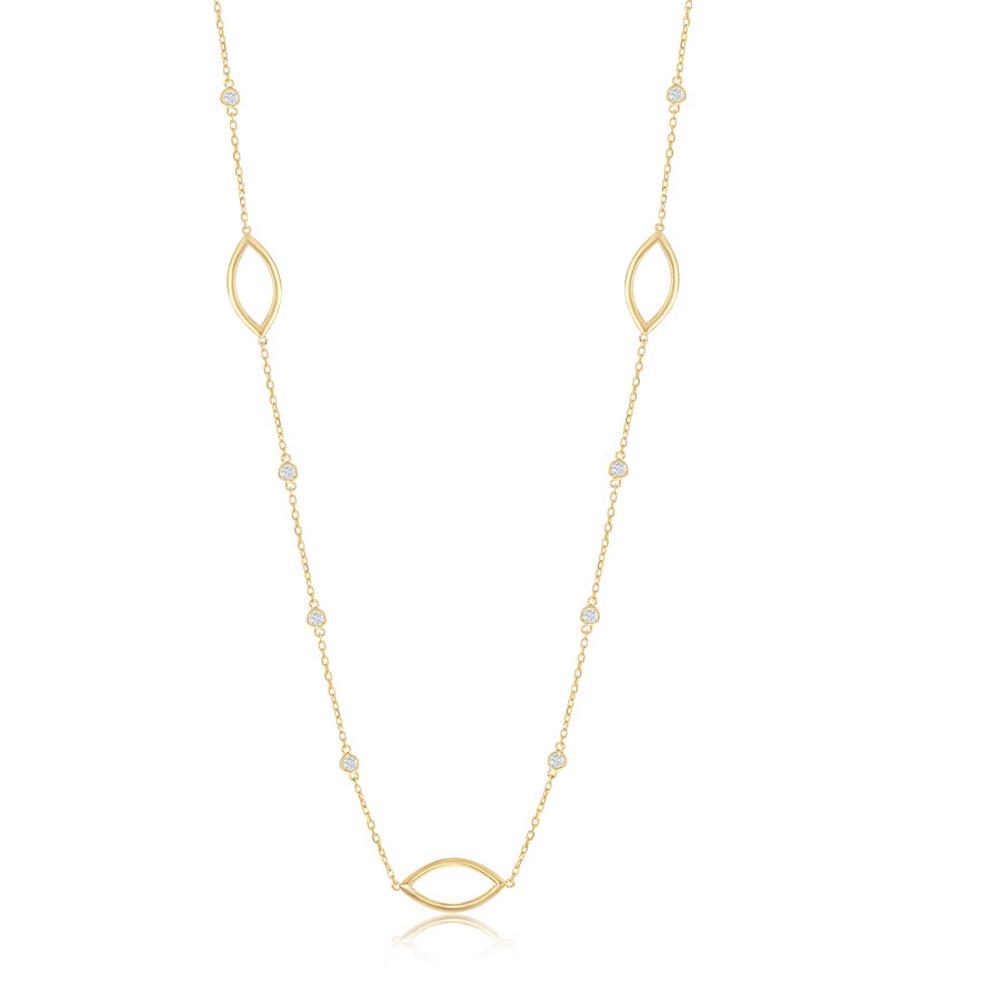 Yellow Diamond by the yard necklace
