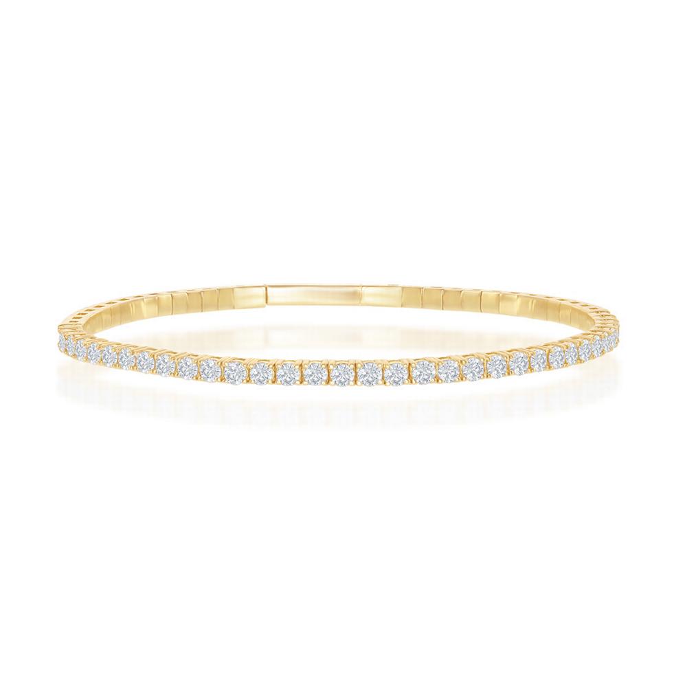3 Carat Yellow Flexible Bangle