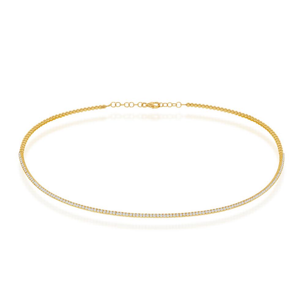 18K Yellow Choker Necklace