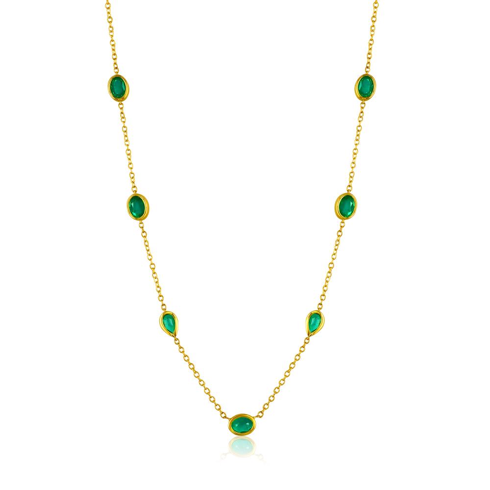 Mixed Shape Emerald Diamond by the Yard Yellow Gold